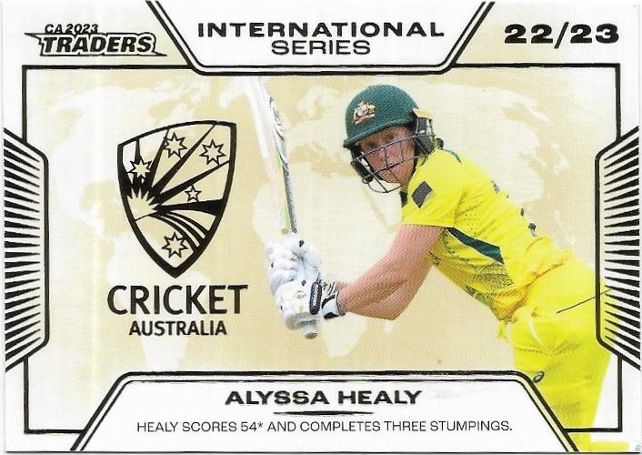 2023/24 Cricket Traders Luxe International Series Album Parallel (ISA29) Alyssa Healy 47/50