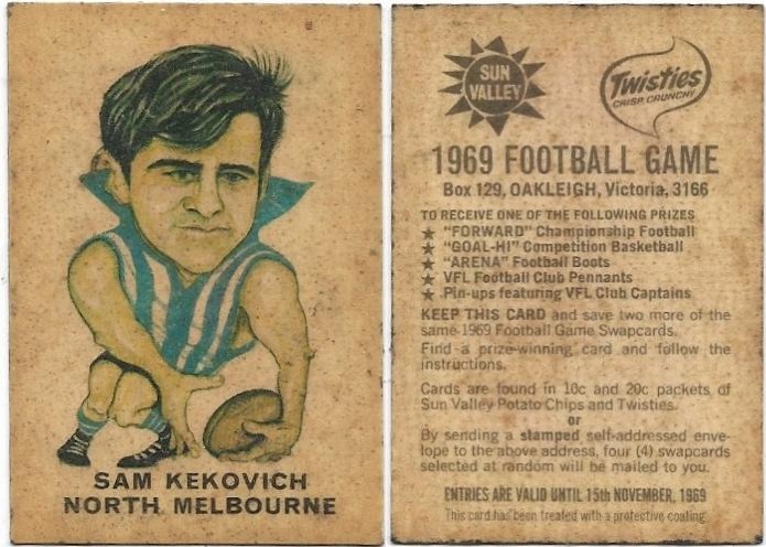 1969 Twisties North Melbourne – Sam Kekovich
