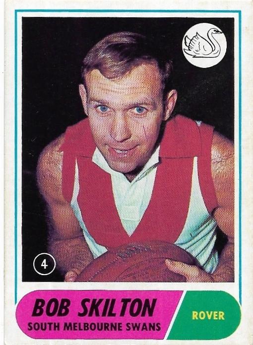 1969 Scanlens VFL (4) Bob Skilton South Melbourne