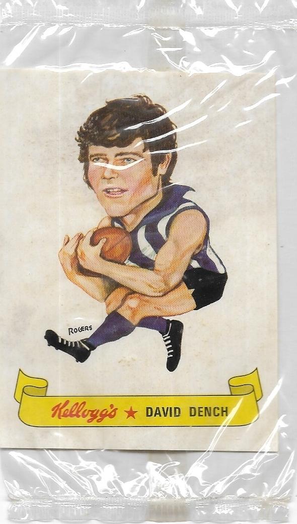 1973 Kellogg’s Stickers – North Melbourne – David Dench