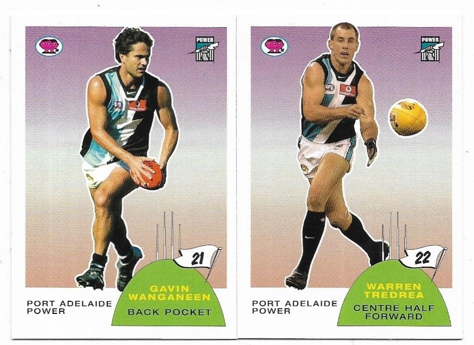 2003 Select Scanlens Retro – Gavin Wanganeen & Warren Tredrea Port Adelaide 06/60