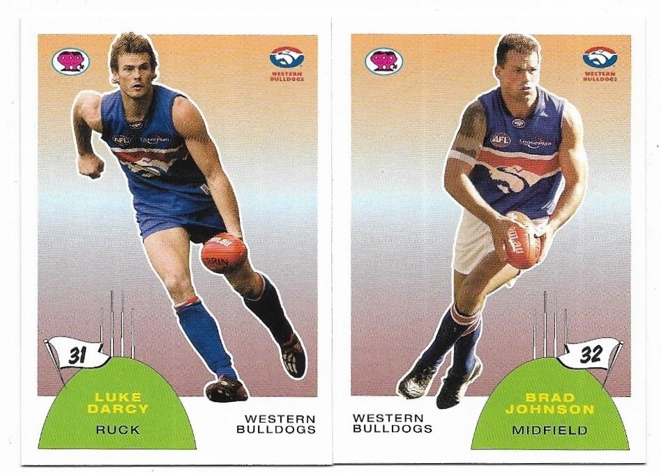 2003 Select Scanlens Retro – Luke Darcy & Brad Johnson Western Bulldogs 06/60