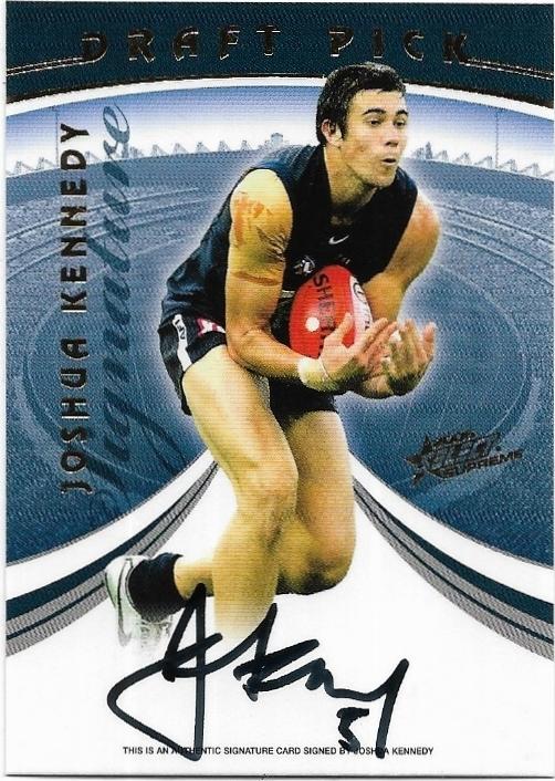 2006 Supreme Draft Pick Signature (DP4) Joshua Kennedy Carlton 080/275