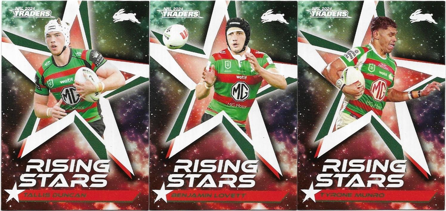 2024 Nrl Traders Titanium Rising Stars Team Set (3 Cards) – Rabbitohs