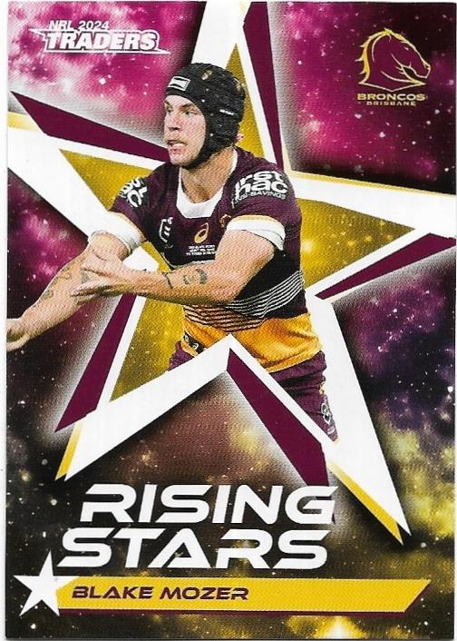 2024 NRL Traders Titanium Rising Stars (RS02) Blake Mozer Broncos