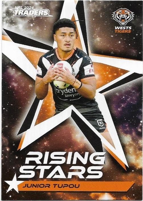2024 NRL Traders Titanium Rising Stars (RS68) Junior Tupou Wests Tigers