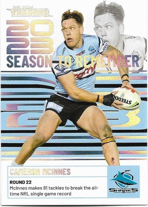 2024 NRL Traders Titanium Season To Remember (SR11) Cameron McInnes Sharks