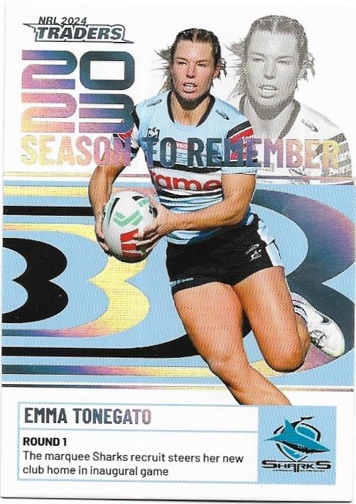 2024 NRL Traders Titanium Season To Remember (SR12) Emma Tonegato Sharks
