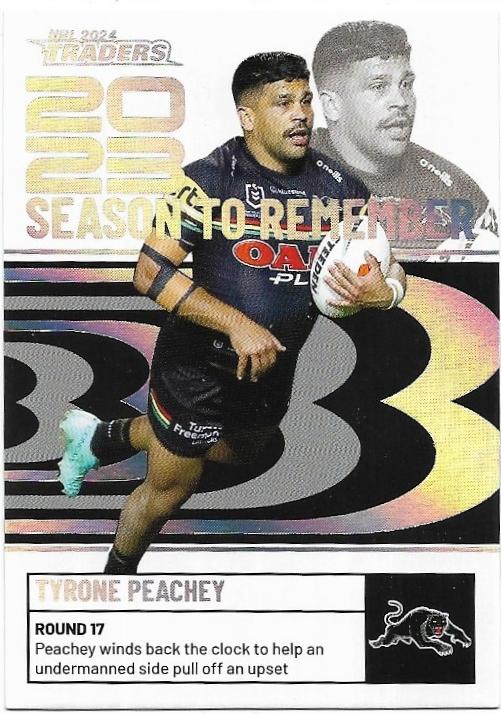 2024 NRL Traders Titanium Season To Remember (SR36) Tyrone Peachey Panthers
