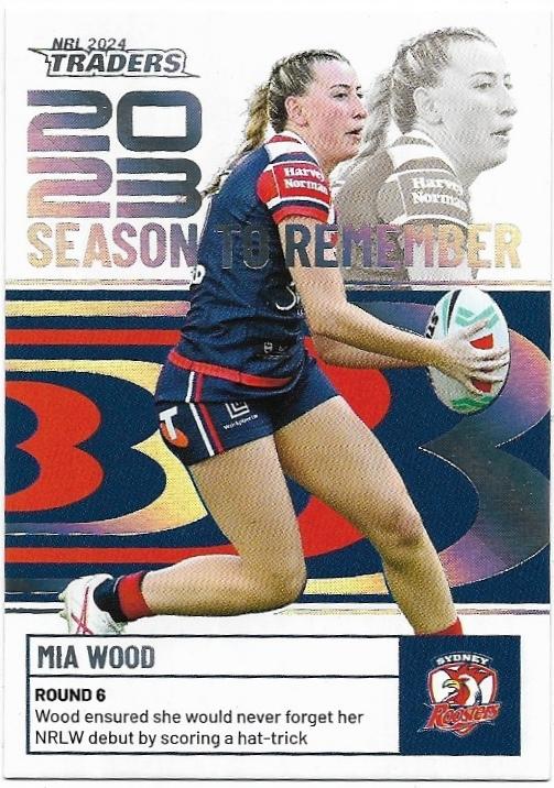 2024 NRL Traders Titanium Season To Remember (SR45) Mia Wood Roosters