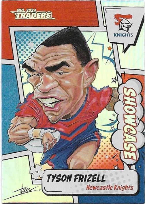 2024 NRL Traders Titanium Showcase Caricatures (S10) Tyson Frizell Knights