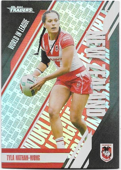 2024 NRL Traders Titanium World In League (WLP44) Tyla Nathan-Wong Dragons