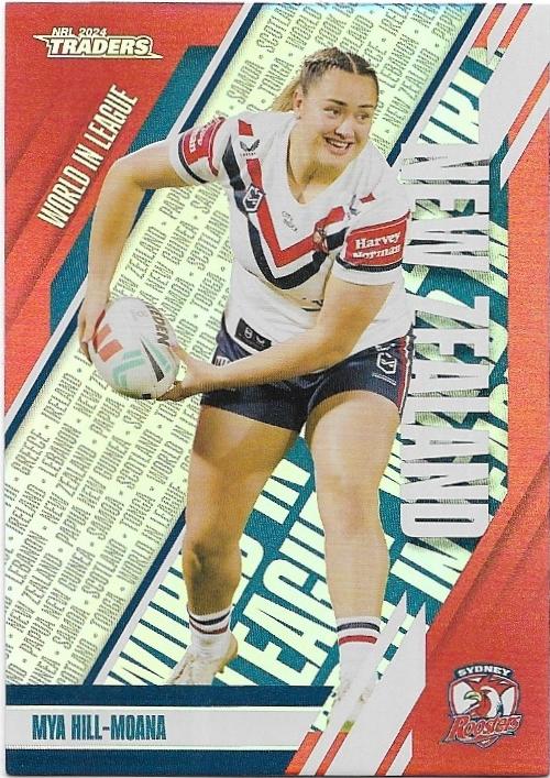 2024 NRL Traders Titanium World In League (WLP48) Mya Hill-Moana Roosters