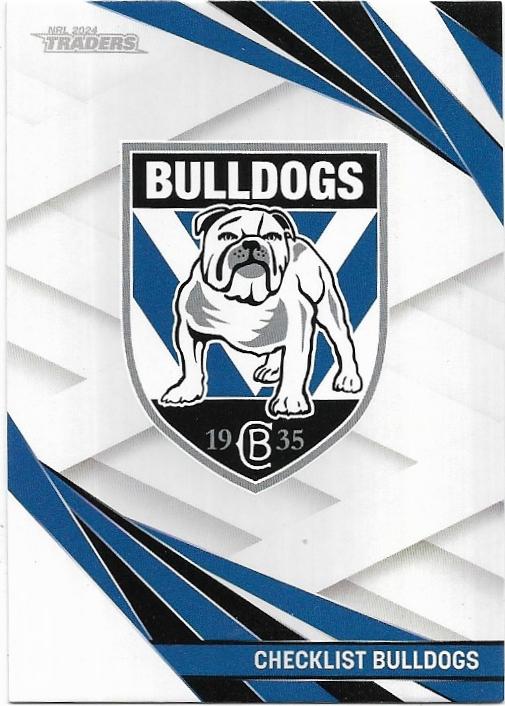 2024 NRL Traders Titanium Pearl Special (PS019) Bulldogs Checklist