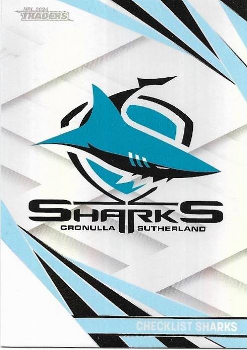 2024 NRL Traders Titanium Pearl Special (PS028) Sharks Checklist
