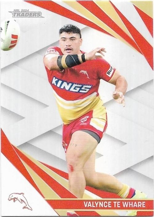 2024 NRL Traders Titanium Pearl Special (PS045) Valynce Te Whare Dolphins