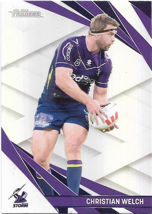 2024 NRL Traders Titanium Pearl Special (PS072) Christian Welch Storm