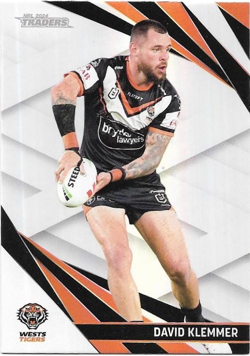 2024 NRL Traders Titanium Pearl Special (PS150) David Klemmer Wests Tigers
