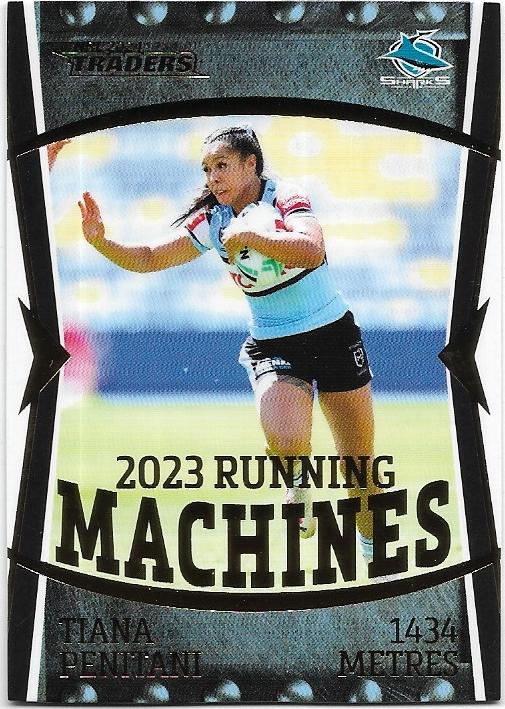 2024 NRL Traders Titanium Running Machines (RM20) Tiana Penitani Sharks 049/117