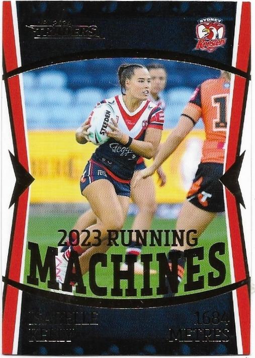 2024 NRL Traders Titanium Running Machines (RM26) Isabelle Kelly Roosters 075/117