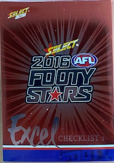 2016 Select Footy Stars Holographic Parallel Full Set (220 Cards)